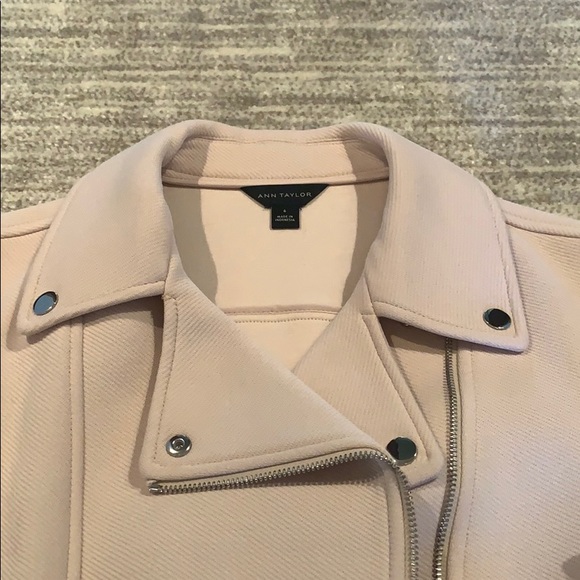 Ann Taylor Jackets & Blazers - SOLD!!!!!❤️ Dusty rose moto jacket!!! ❤️